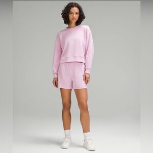 Lululemon Perfectly Oversized Cropped Crew in Vitapink Size 6